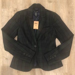 🆕 Lucky Brand Plaid Wool Blazer perfect for fall!